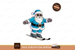 Cool Santa skiing winter sport image Product Image 1