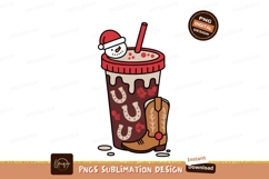 Festive cowboy drink with snowman Christmas Product Image 1
