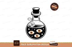 Skull eyes stars potion crossbones orange Product Image 1