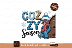 Turkey wearing hat and scarf winter glasses Product Image 1