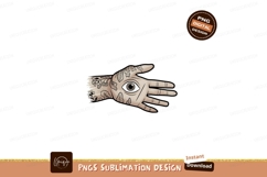 Hand with eye and floral tattoo occult Product Image 1