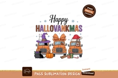 Orange trucks celebrate holidays with festive decorations Product Image 1