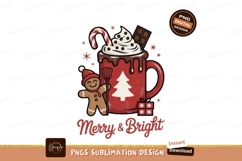 Gingerbread man hot chocolate christmas mug image Product Image 1