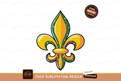 Fleur de lis Mardi Gras symbol image Product Image 1