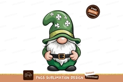 Green Gnome Clover Hat white Product Image 1