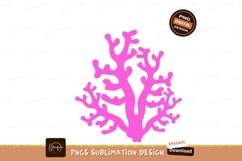Pink branching coral underwater marine Product Image 1
