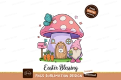 Gnome Easter Mushroom House Butterfly Carrots Mailbox Product Image 1