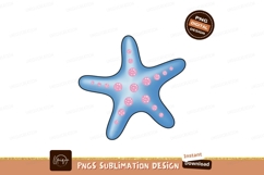 Blue starfish with pink spots marine Product Image 1