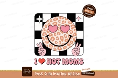 Smiley face leopard hearts peace sign print Product Image 1