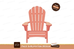 Coral Adirondack Chair outdoor furniture Product Image 1