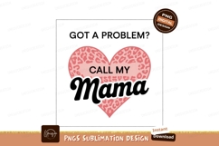 Mama heart leopard print pink Product Image 1