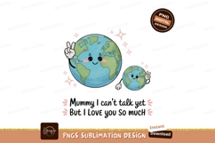 Happy Earths Peace Greeting planet cute Product Image 1