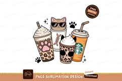 Cute cats coffee drinks animal Product Image 1