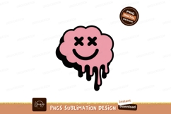 Pink cloud smiley face melting image Product Image 1