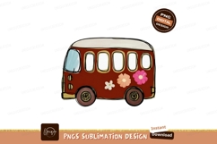 Vintage van with floral accents vehicle transportation Product Image 1