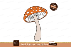 Orange spotted mushroom with pale stem image Product Image 1