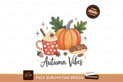 Autumn pumpkin spice drink and pastry image Product Image 1