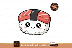 Cute salmon sushi character rice nori Product Image 1