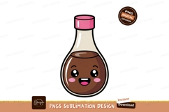 Kawaii soy sauce bottle happy face image Product Image 1