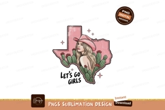 Texas cowgirl cactus pink hat image Product Image 1