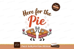 Pie celebration with wine and peace signs dessert food Product Image 1