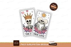 Skeletons Kissing Crowned Royalty Love Roses romance Product Image 1