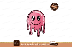 Pink slime character with happy face image Product Image 1