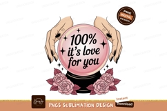 Crystal ball with roses and hands fortune telling Product Image 1