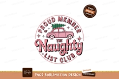 Pink car with Christmas tree on roof festive Product Image 1