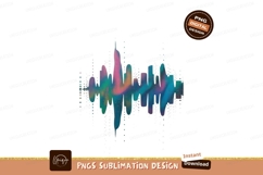 Colorful sound wave with splatter effect audio music Product Image 1
