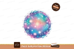 Cosmic sphere with iridescent bubbles and stars image Product Image 1