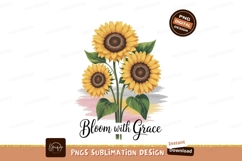 Yellow sunflowers with green leaves floral Product Image 1