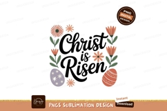 Christ Risen Floral Easter Eggs image Product Image 1