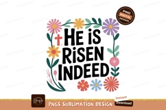 Floral Easter Greeting religious christian Product Image 1