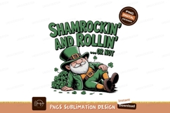 Relaxed leprechaun shamrock celebration green beard Product Image 1