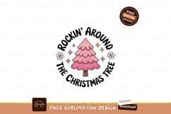 Pink tree with flowers and stars nature Product Image 1