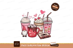 Valentines drinks and gnome hearts coffee Product Image 1