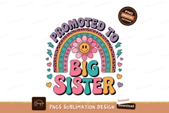 Promoted To Big Sister Sublimation Png Product Image 1