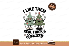 Groovy Christmas Trees Peace Love image Product Image 1