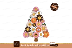 Smiley flower tree flowers retro Product Image 1