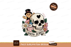 Skull gingerbread snowman flowers heart Product Image 1