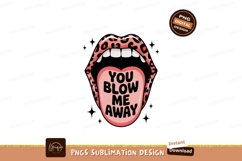 Leopard Lips Tongue Text print Product Image 1