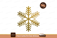 Golden snowflake glitter festive winter Product Image 1