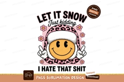 Smiley face winter fashion peace sign flowers image Product Image 1