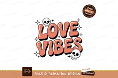 Love Vibes Retro Typography groovy Product Image 1