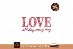 Pink leopard print love text image Product Image 1