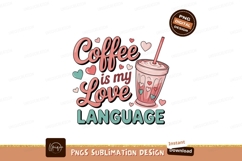 Coffee love language drink hearts Product Image 1
