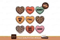 Heart Candy Conversation Hearts Leopard Print image Product Image 1