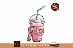 Pink drink with whipped cream and berries image Product Image 1