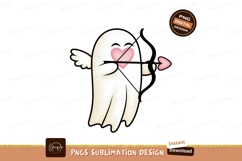 Ghost cupid aiming bow with heart arrow image Product Image 1
